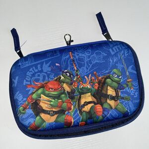 Turtles Mutant Mayhem Pencil Pouch Case Zippered Accessory Clip On